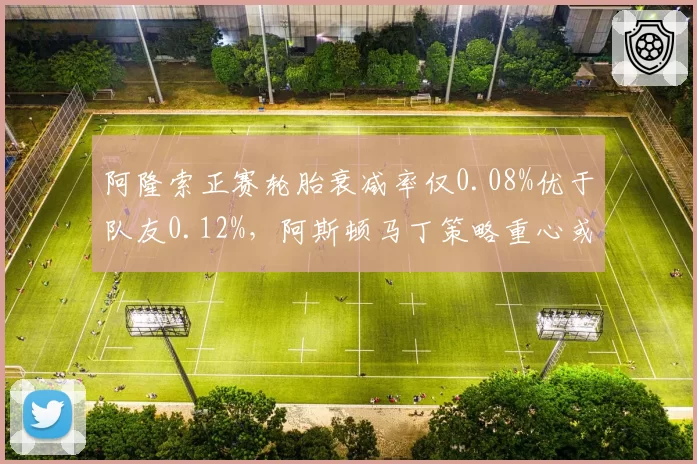 阿隆索正赛轮胎衰减率仅0.08%优于队友0.12%，阿斯顿马丁策略重心或向老将偏移